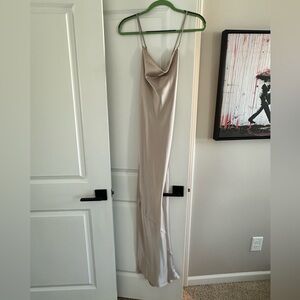Tuscany Maxi Slip Dress, Show Me Your Mumu, Show me the ring, Luxe Satin, Size S
